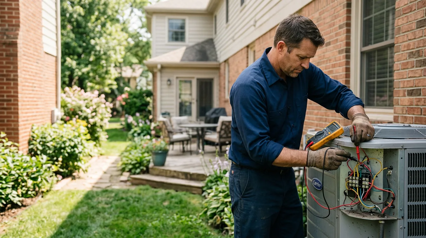 HVAC technician working near Eglon, WV